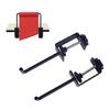 Adjustable Clamp On Paper Roll Rack Metal Roll Storage for 1.8 Inch Tabletops Holds 7 Inch Rolls Metal Construction