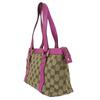Used GUCCI Handbag 141471 GG canvas/leather Purple beige mini