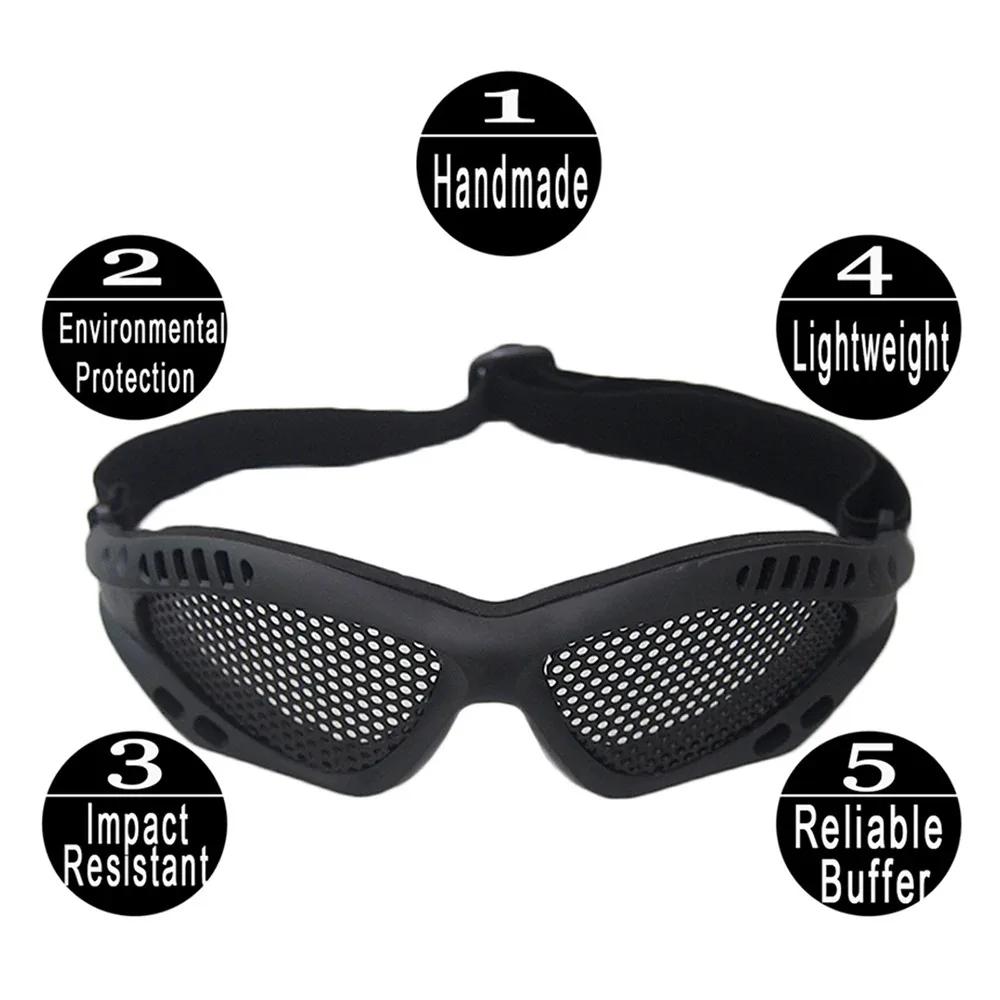 1PC Outdoor Eye Protective Comfortable Safety Glasses Goggles Anti Fog with Metal Mesh/PC Len for Paintball Hunt