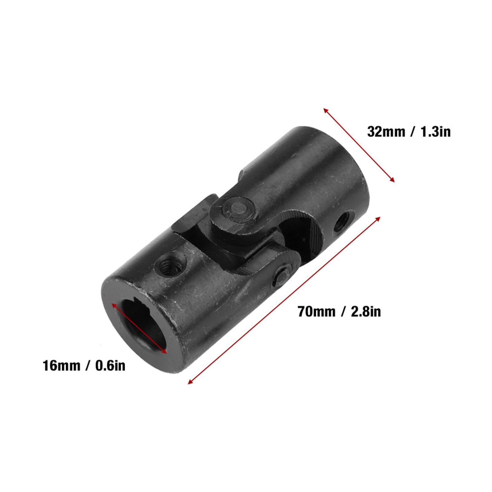 Lenkung Kreuzgelenk Metall Kreuzgelenk Kupplung Kreuz Kreuzgelenk Lenkung Gelenk Kreuzgelenk Auto Modell Zubehör Drehbarer Verbinder(OD 8 x L 18MM 2 to 2MM