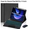 Hoes voor Pad 6 11 Inch, Bluetooth Toetsenbordhoes voor Pad 6 Pro 11 Inch