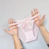 Mesh Lace Briefs Hollow Bow Lace Panties Female Lingerie Women Underwear  Women