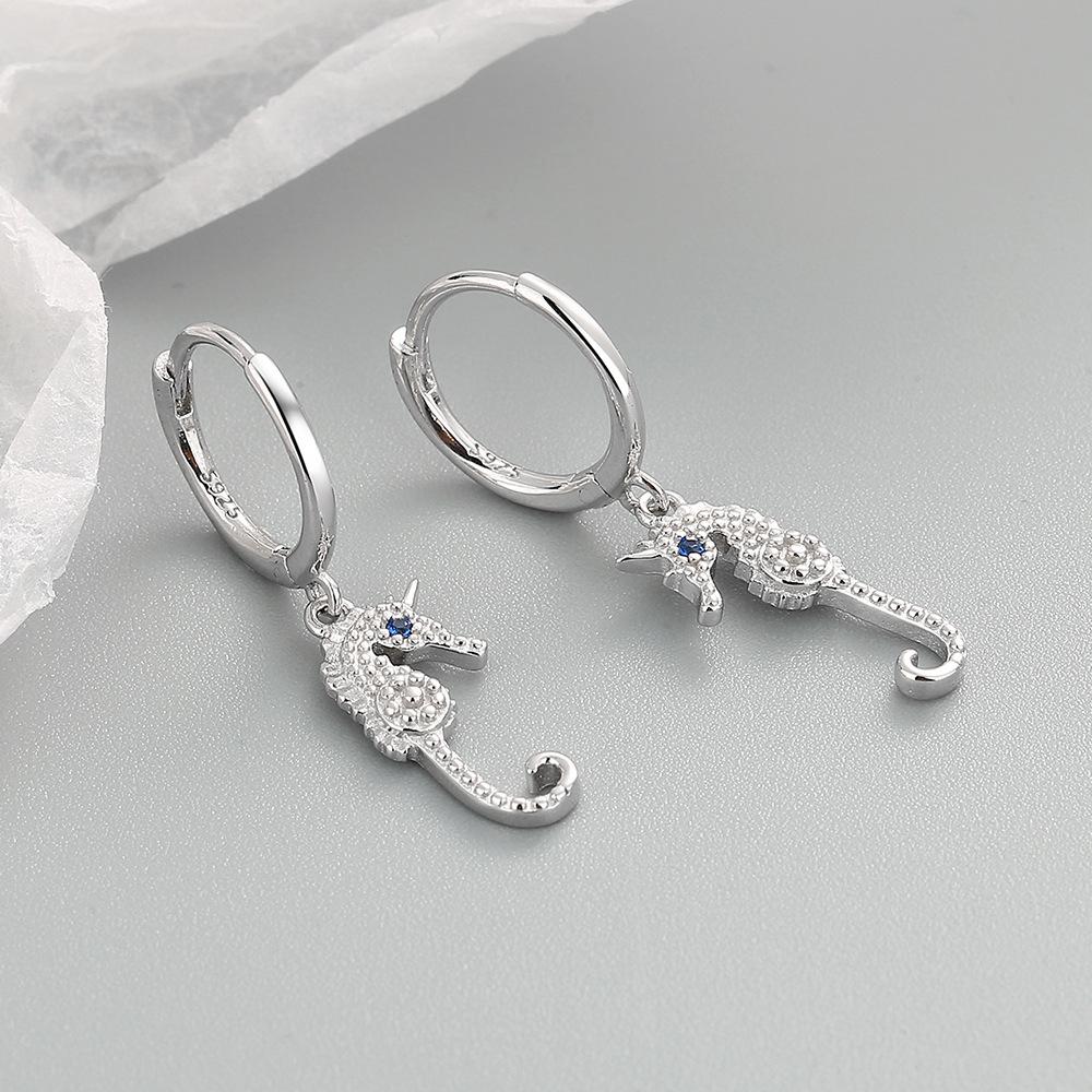 925 Sterling Silver Heart Hoop Earrings Stud Earrings Silver Women Star Butterfly Earrings for Women Jewelry Gift E357