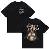 Harry Styles "Signatur & Ikonische Silhouette" Doppelprint Übergroßes Komfortables Mode-T-Shirt für Damen und Herren