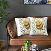 Bee Kind Cute Bumblebee Floral With Gentle Kindness Quote 2 Pcs Square Pillowcase Pillow Cover Cushion Throw Pillow For Home Car