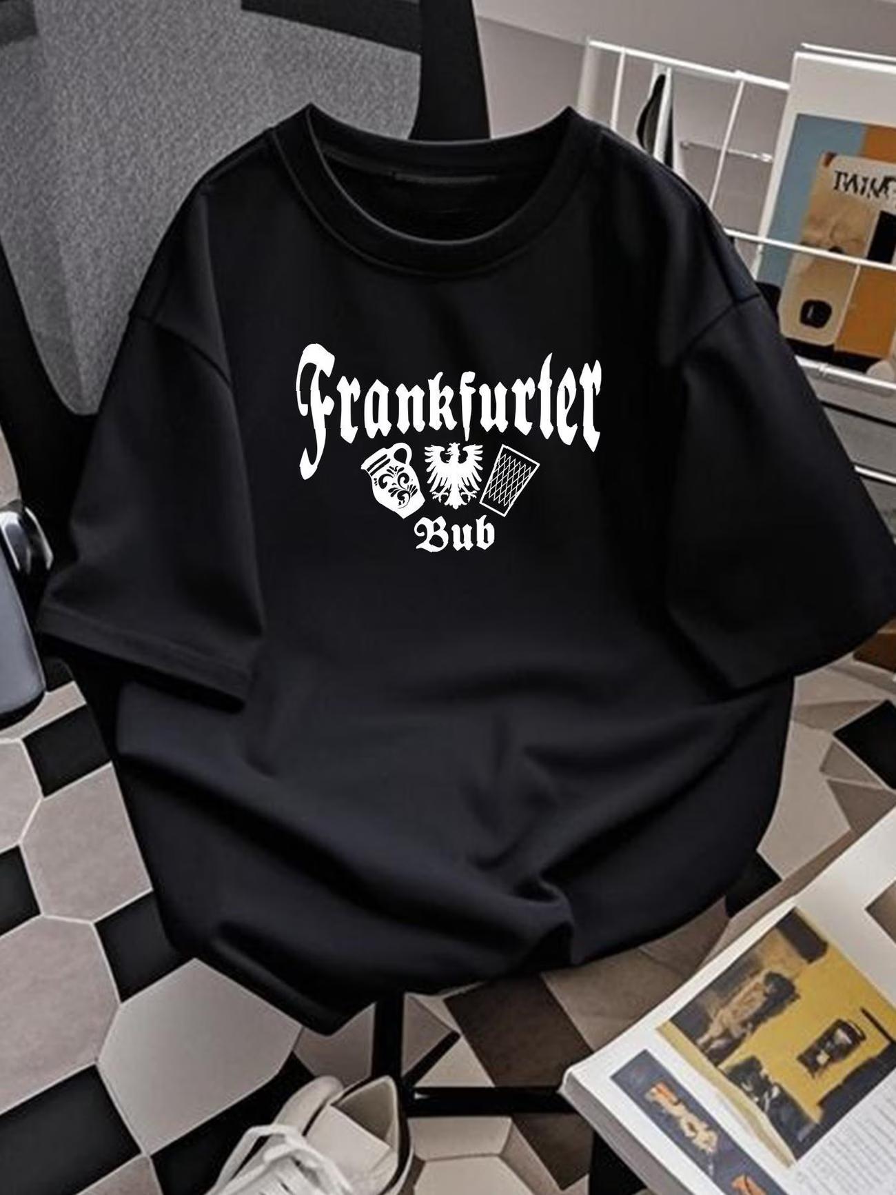 

Novelty Frankfurter Bub Graphic T Shirt Womens Unisex Cotton Tee Summer Spring Oversized ONeck Streetwear Vintage loose Tops S