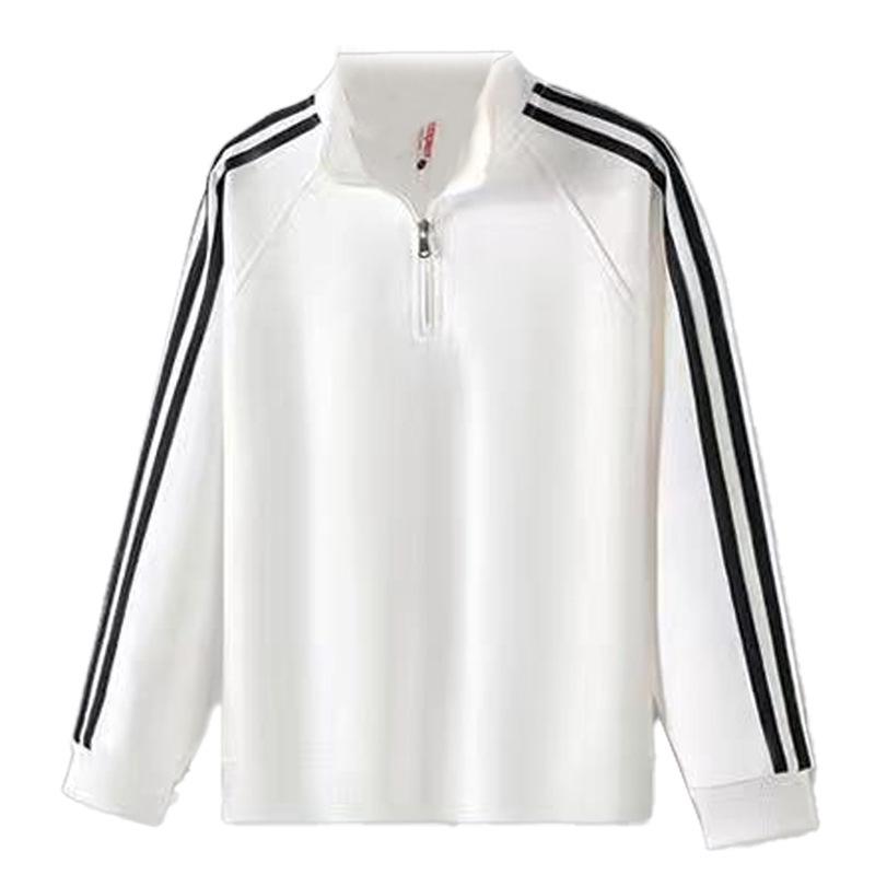 Unisex Heavyweight Cotton Half-Zip Stand-Up Collar Romper Sweatshirt with Logo Print Option