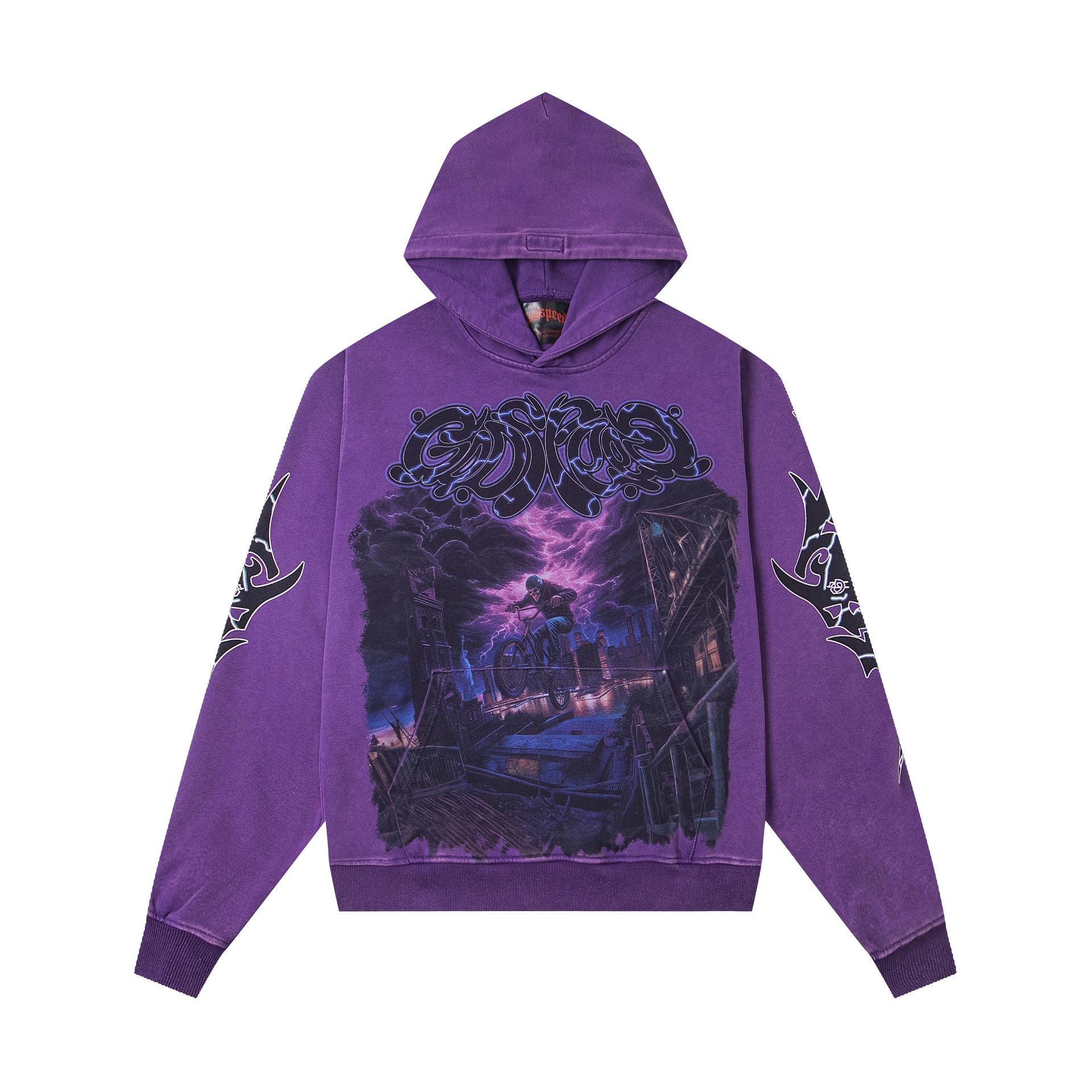 

2025 Autumn/Winter Skull Rock Band Printed Unisex Hoodie M