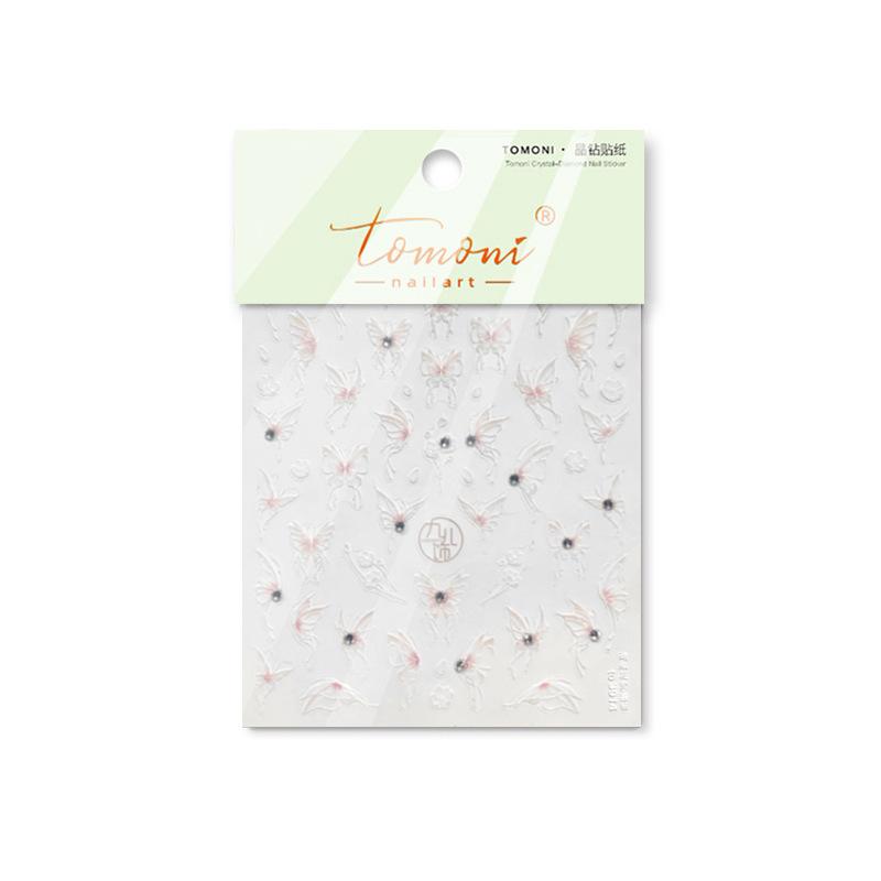 

Яркие хрустальные наклейки для ногтей с бабочками. Изготовление своими руками креативных декоративных наклеек. to3914