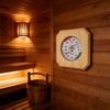 Professional Wooden Hygrometer Thermometers with Clear Readability Wood Humidity Temperature Gauges for Sauna Rooms