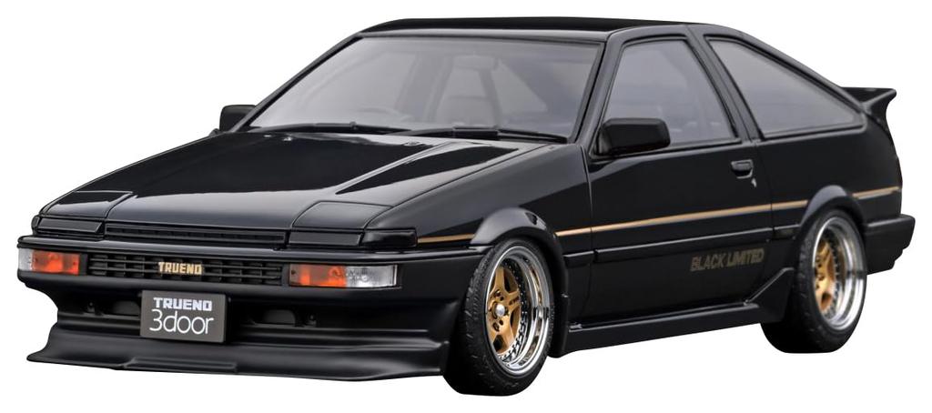 Ignition Model Scale Toyota Sprinter Trueno GT Apex Black Limited Edition Finished Product 1/18 (AE86) 3-Door (IG3490)