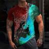 Rock Guitar Print Clothes Men Vintage Clothes Men's Summer Clothes Oversized T Shirt Men Short Sleeve Tee Guitar Graphic Tee Men