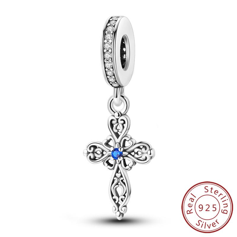 Copper Charms Beads Devil'S Eye Cross Angel Charms Fit Original Charms Bracelets Pendants Fine Diy Jewelry Making For Women