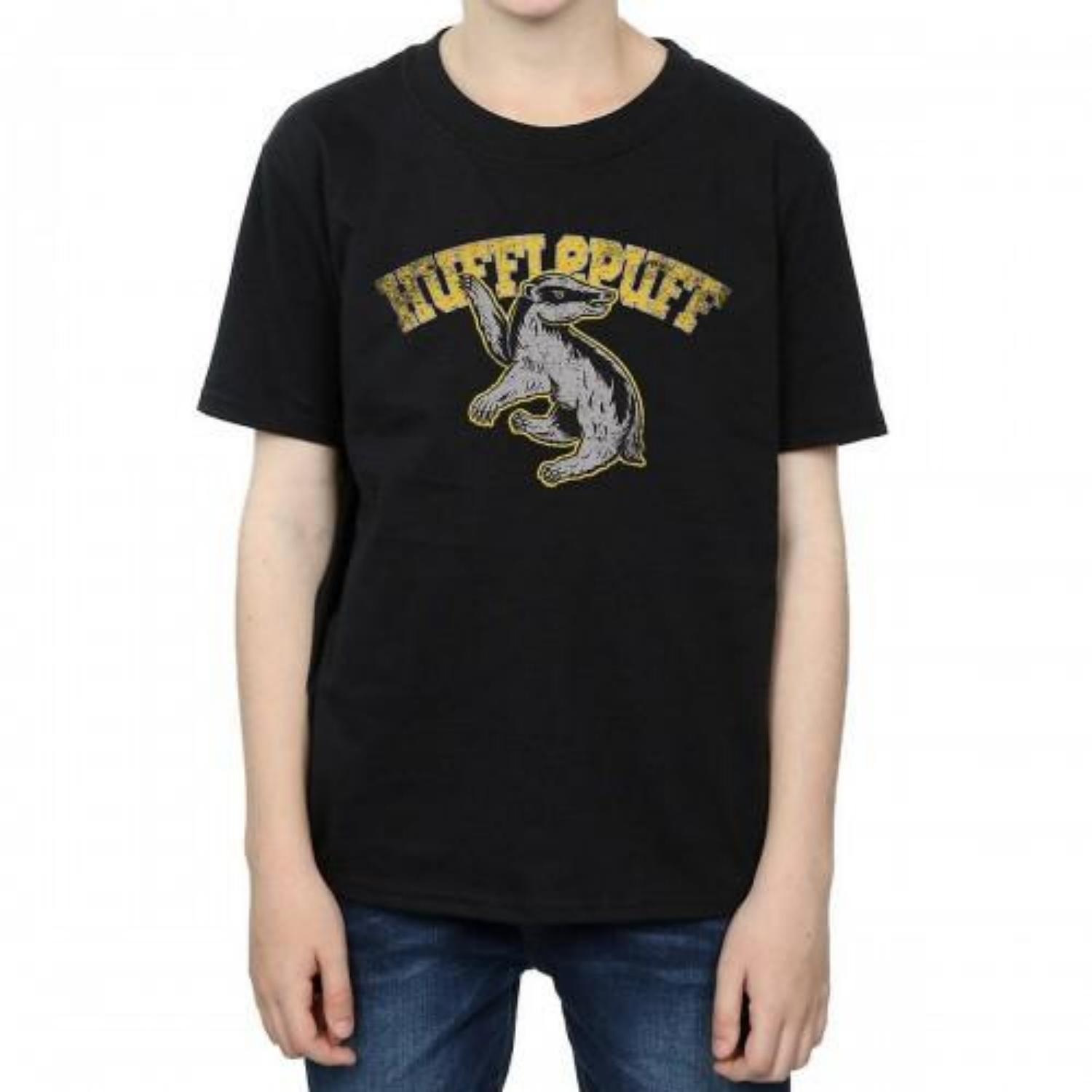 HARRY POTTER Boys Hufflepuff Cotton T-Shirt XXXXL