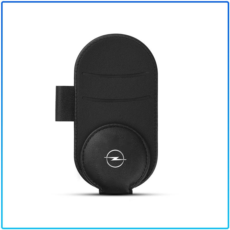 Car Leather Glasses Clip Sun Visor Multi-function Sunglasses Clip For Opel Astra C G H Insignia J K Zafira B Corsa Vectra C Corsa C