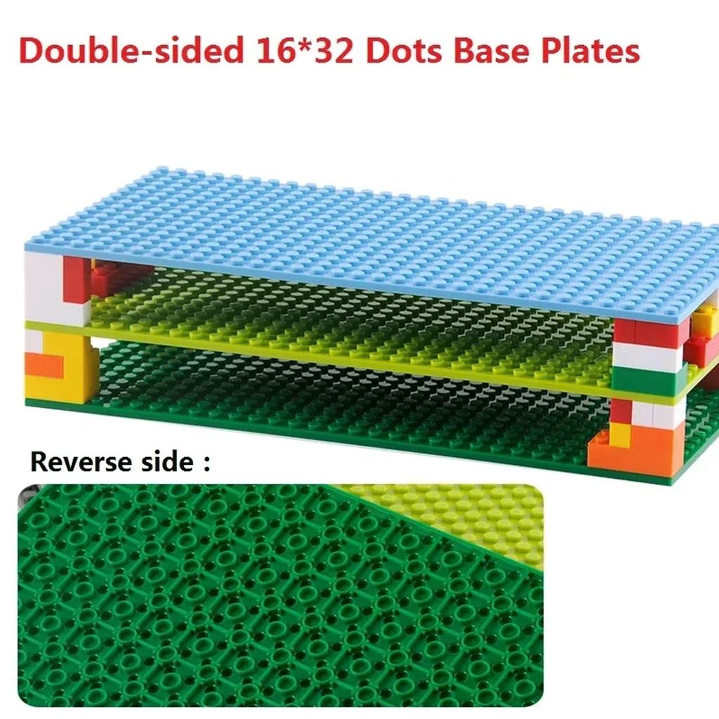 32x32 32x16 Dots Classic Building Blocks Base Plate MOC DIY Plastic Colorful Classic Brick Compatible for City Figures Kids Toy