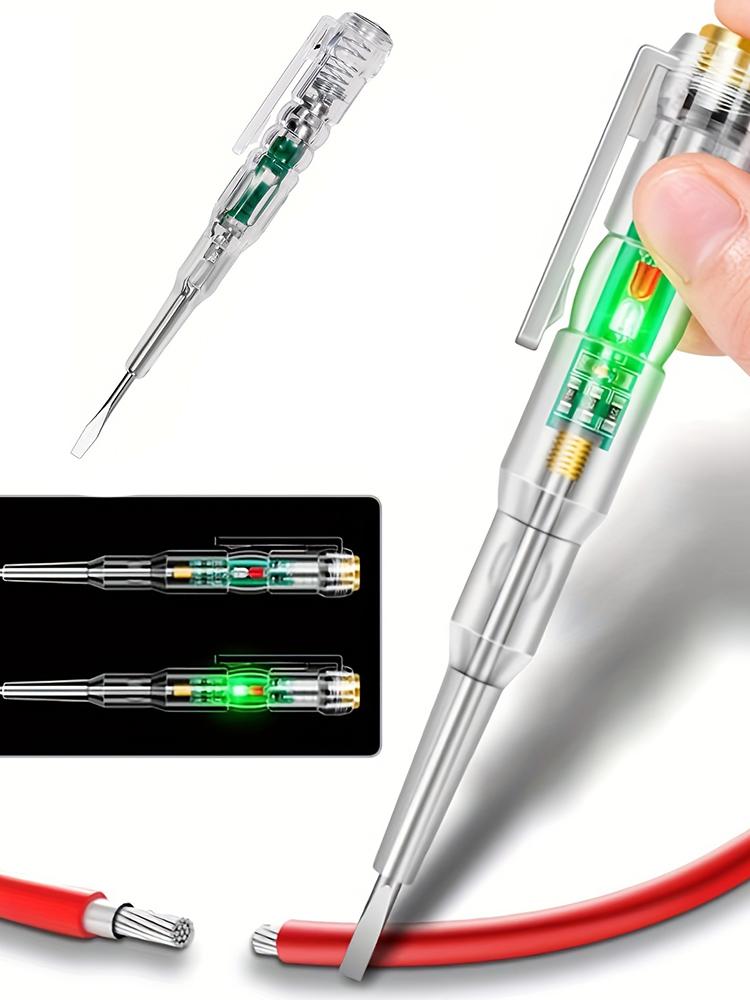 Portable Electric Tester Water-Proof Non-Contact AC Voltage Tester Pen LED Flashlight Buzzer Alarm for Live/Null Wire Judgment