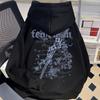 Felpa con Cappuccio da Uomo Taglie Forti con Stampa ad Ali - Streetwear Americano Trendy, Autunno/Inverno, Foderata in Velluto, Vestibilità Casual Ampia