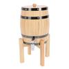 Butoi de vin din stejar de 3L cu robinet, multifuncțional, capacitate mare, vertical, din lemn, cu suport pentru depozitare vin