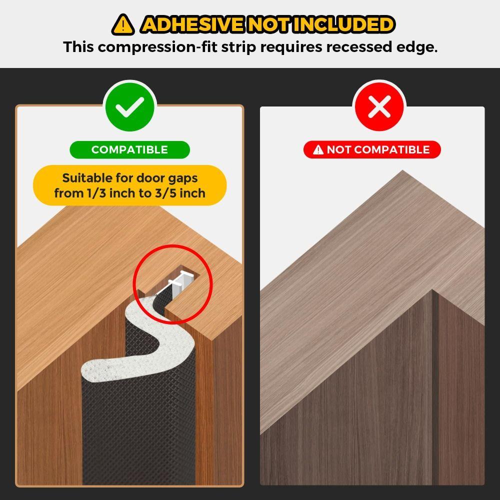 Q-Shaped Foam Weather Stripping Noise Cancelling Windproof Soundproof Foam Rainproof Sound Insulation Door Seal Strip Window