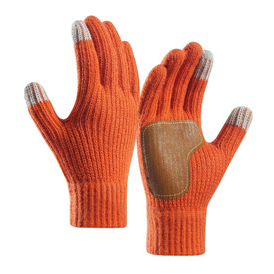 Winter Touchscreen Gloves Men Women Warm Knitted Gloves with Anti-Slip Palm Thickened Thermal Gloves for Outdoor Cycling Daily Outings