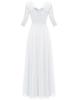 Elegant Lace Splicing Long Evening Dress for an Impressive Look