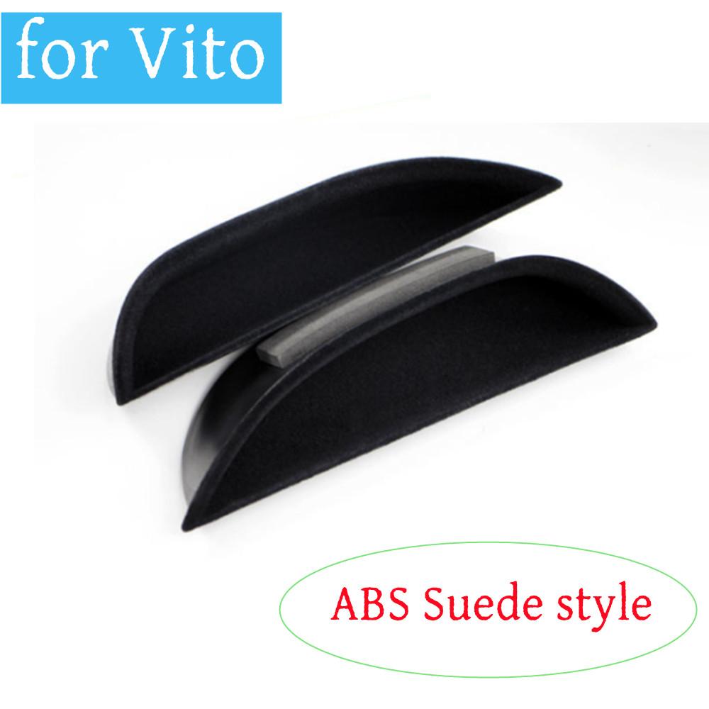 BAPM7 Styling Mouldings ABS Car Front Door Handle Storage Boxes Door Armrest Holder Tray Organizer For Mercedes Benz V Class V260 Vito