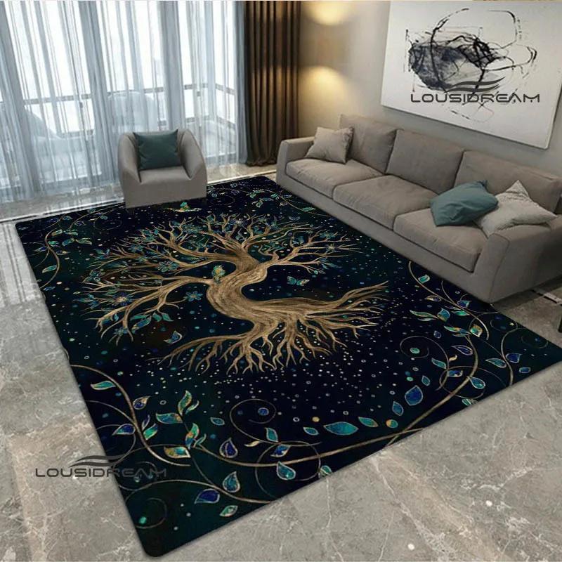Tree of Life printed carpet kitchen mats Non -slip carpet outdoor carpets area rug bedroom decor pink room decor birthday gift