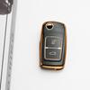 Gold Edge Soft Tpu Car Key Case Cover Keyless Fob Shell Holder Protector For Chery Tiggo Tengo Fulwin 2 Cowin A3 A5 A13 M11 E5