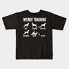 Boys Girls Soft Cotton Graphic Tees Weimaraner Training Weimie Dog Tricks Breathable Daily School Wear Kids T-Shirts