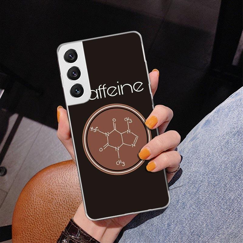 Coffee Wine Cup Phone Case For Samsung Galaxy S24 S25 Edge S26 Ultra S23 S22 S21 Plus S20 FE + Personalized Print Cover Galaxy S