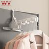 WV Multi Functional Plastic 5-Hole Foldable Hangers Grey Heavy Duty Space Saving Clothes Organizer Hangers Home For Room, Closet