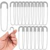 Coilless Safety Pins: 3 Inch Extra Large Heavy Duty Metal Fasteners - 20 Pack Silver Jumbo Pins for Crafting and DIY Projects