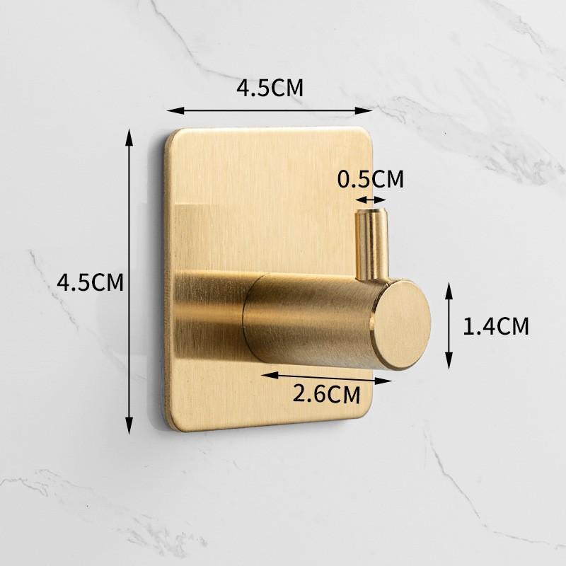 1/2 Stück Stück 304 Edelstahl Wandhaken Für Zuhause Jacken, Bademäntel, Badezimmer-Organisation Zubehör