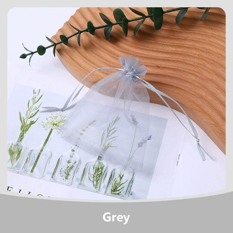 100Pcs/lot 7x9 9x12 10x15 13x18CM Organza Bags Jewelry Bag Wedding Party Decoration Drawable Bags Gift Pouches Jewelry Packaging