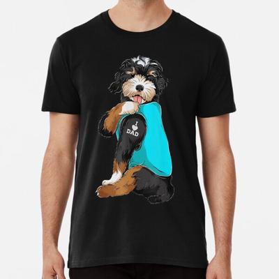 Bernedoodle Ich Liebe Papa Tattoo Bekleidung, Hund D S bis 5XL Hergestellt in der AU/USA T-Shirt