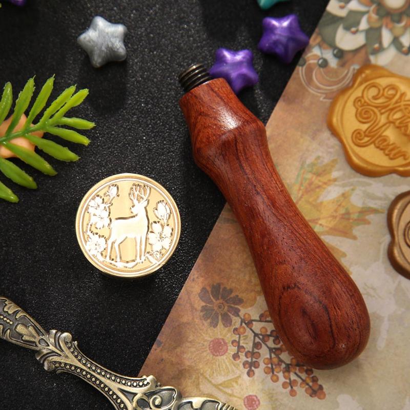 1PC Retro Wax Seal Stamp Animal Wood Stamp for Scapbooking Decorative Stamp Invitation Gift Cards Sealing Stamp Dropshipping