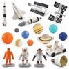 Realistic Satellite Rocket Space Capsule Model, Nine Planets Solar System Educational Toy