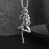 Vintage Punk Biker Girls Pendant Fashion Necklace for Men Women Motorcycle Riding Statement Jewelry Gifts