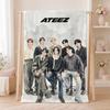 Popular Group A-ATEEZS Throw Summer Flannel Throw Blanket Soft Antistatic Washable KidFriendly Couch Bed