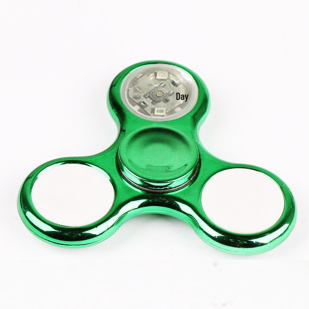 Luminous Spiral Fingertip Gyroscope with Rainbow Lights - Dazzling Spin Toy
