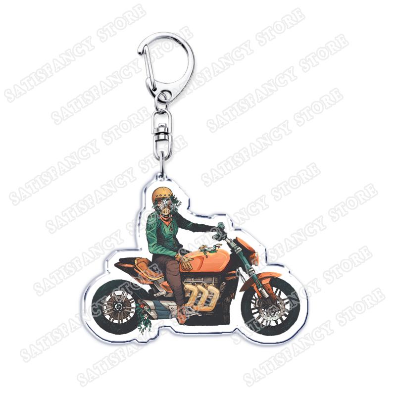 

Creative Women Who Ride Keychain for Accessories Biker Rider Girl Keyring Motorbike Adventure Jewelry Friends Fans Gifts