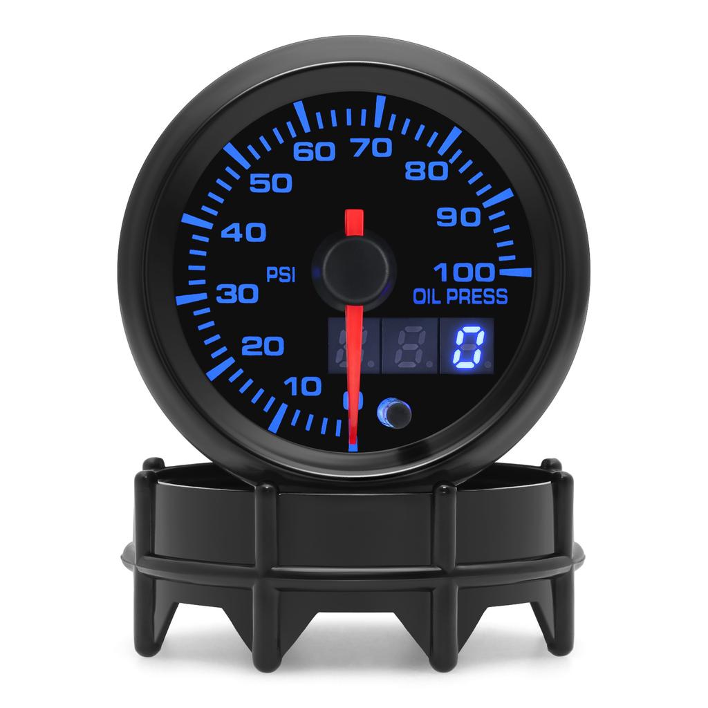 12V 7 Colors LED 2" 52mm Boost/Water Temp/Oil temp/Oil pressure/Voltmeter/Air Fuel ratio/EGT/Tachometer RPM Vaccum For Cars