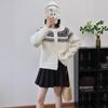 Autumn and Winter New with Hat Fair Island Jacquard Knitted Cardigan Design Sense Loose Soft Waxy Sweater Jacket Women