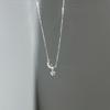 Zircon Moon Star Necklace Female Smart Symphony Moonstone Pentagram Pendant Light Luxury Star Moon Collarbone Chain