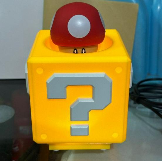 Creative Mario LED Question Block Night Light - Trendy Home Decor Ornament Gift
