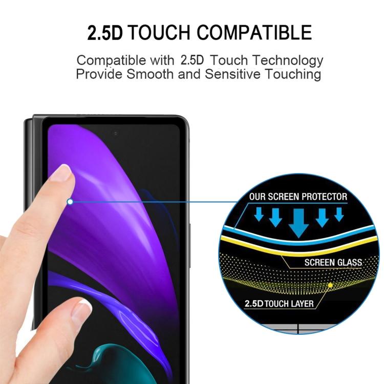 Full Glue Screen Tempered Glass Film For Samsung Galaxy Z Fold2 5G