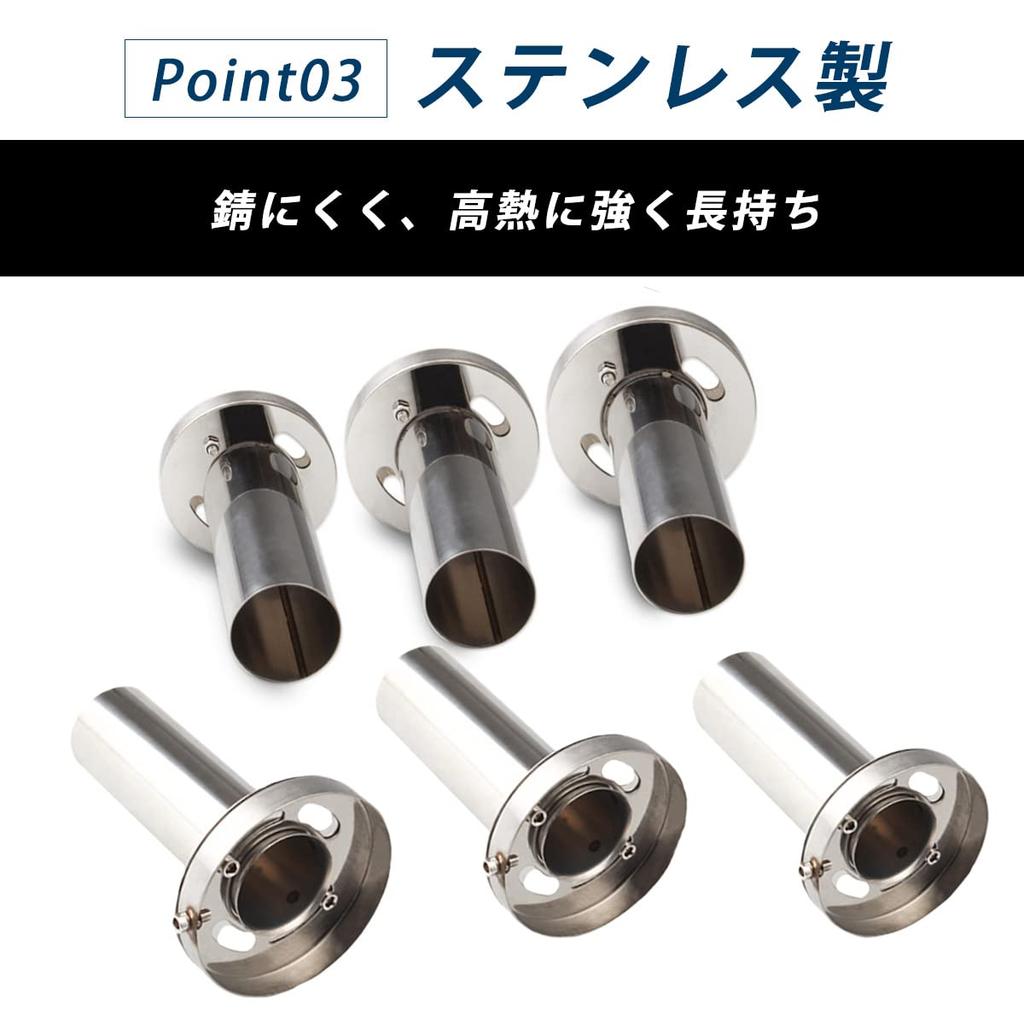 FJmark Inner Stainless Steel with Volume Adjustment for Car Mufflers 110 Silencer, Universal, Baffle, Function, 85, 98, (98 (98mm))