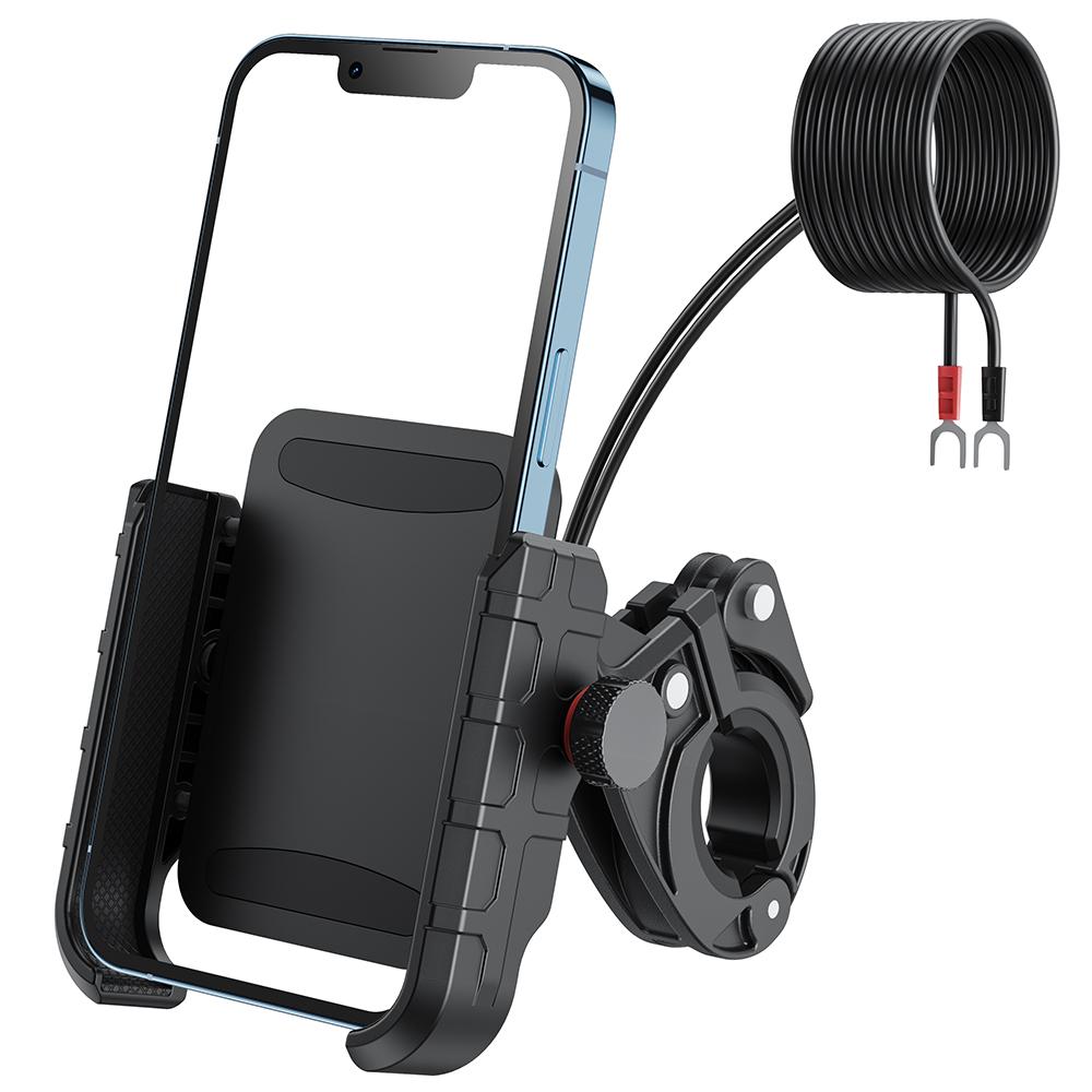 Xiaomi Motorcycle Phone Mount with Charger USB C 20W Fast Charging Port Waterproof Motorcycle Cell Phone Holder Cradle