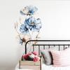 Kwiatowa naklejka ścienna PVC samoprzylepna usuwalna naklejka do kuchni łazienki sypialni dekoracja domu